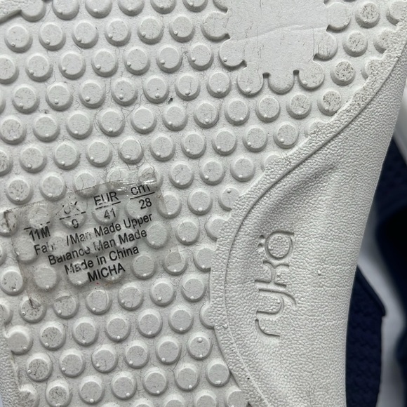 Ryka Micha Sandals Womens 11M Blue Stretch Knit Sport Open Breathable Comfort - Picture 13 of 17